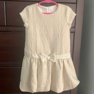 Janie and Jack textured metallic bubble dress